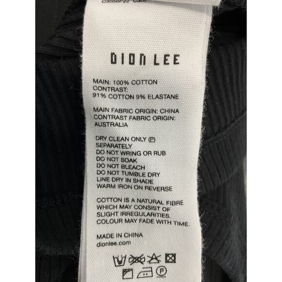 Dion Lee 'Inclusive' Black Cotton Crop Corset Detail Cotton Tank Size M - NWT - Picture 5 of 5